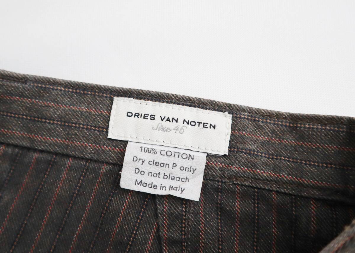 DRIES VAN NOTEN ドリスヴァンノッテン　ライカ期 ストライプパンツ　サイズ46_画像5