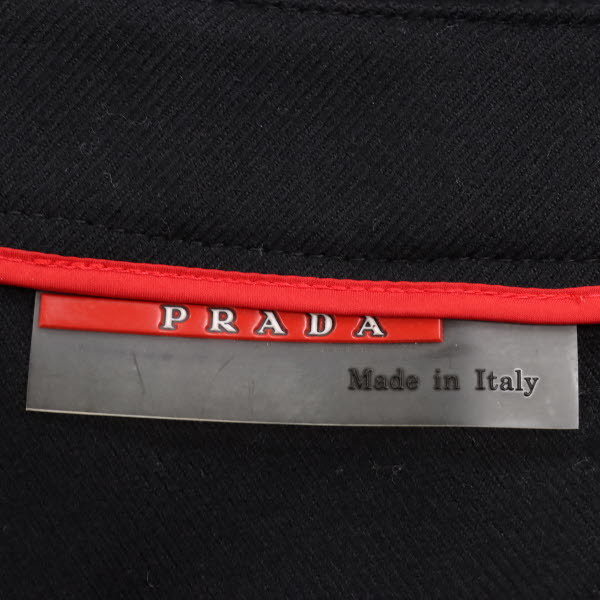 【美品】PRADA/プラダ レディース ミモレ ミディ丈 タイト スカート フロントスリット ウール 大きいサイズ 44[NEW]★61BA32_画像7