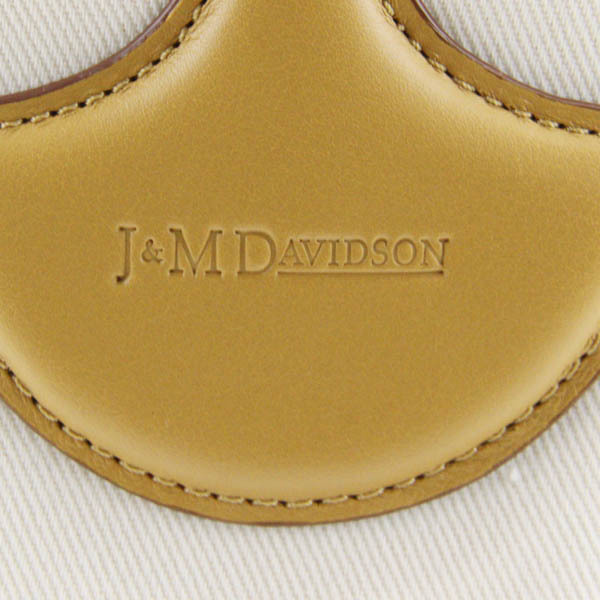 [ прекрасный товар * обычная цена 7.4 десять тысяч ]J&M Davidson Apple сумка Mini ручная сумочка парусина × кожа 2022SS Camel белый [NEW]*52KB30