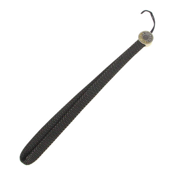 HERMES/ Hermes seli Ape soPM strap for mobile phone mobile accessory metal × canvas black gray [NEW]*52FC44