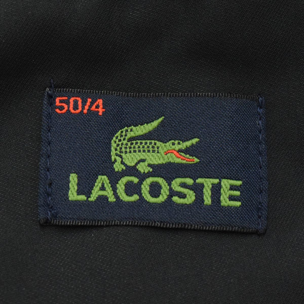 LACOSTE/ラコステ メンズ スタンドカラーコート 長袖 ショートコート ジップアップ 50/4 チャコールブラック系 [NEW]★51LB08_画像8