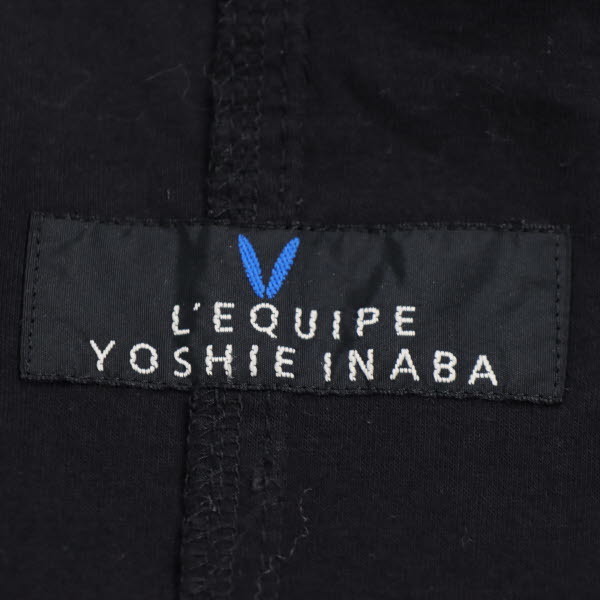 L'EQUIPE YOSHIE INABA/レキップヨシエイナバ テーラードジャケット 長袖 ナイロン シングル ノーベント 9 黒 [NEW]★51JD93_画像7