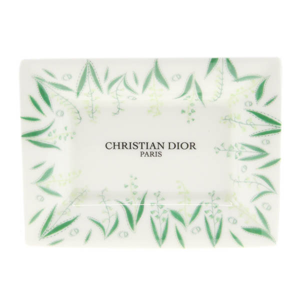 【美品】Christian Dior/クリスチャンディオール ラッキーソープセット 石鹸＆ソープトレイ 花柄 陶器 非売品 [NEW]★62CA89_画像4