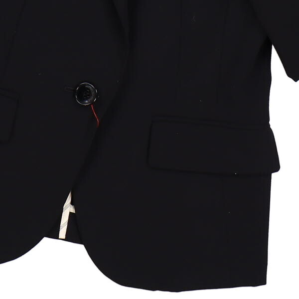 Pinky&Dianne/ Pinky and Diane lady's tailored jacket long sleeve center vent 1 button 36 black [NEW]*51BA18