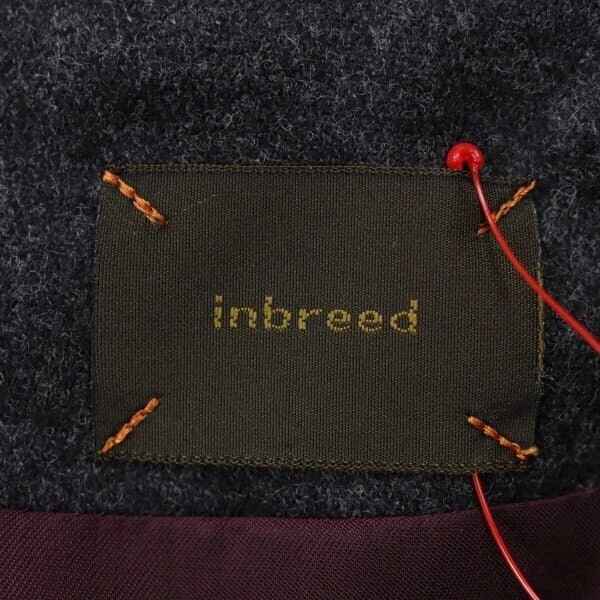 【美品】inbreed/インブリード レディース ひざ丈 ワンピース 七分袖 ツイード 異素材切替 4(38) 黒系 グレー [NEW]★41LG60_画像7