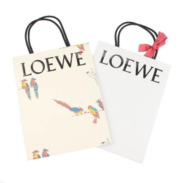 LOEWE/ロエベ 純正ショップ袋 ショッパー 紙袋 限定デザイン含む4点セット まとめ売り 鳥柄 バード [NEW]★62CB49の画像3
