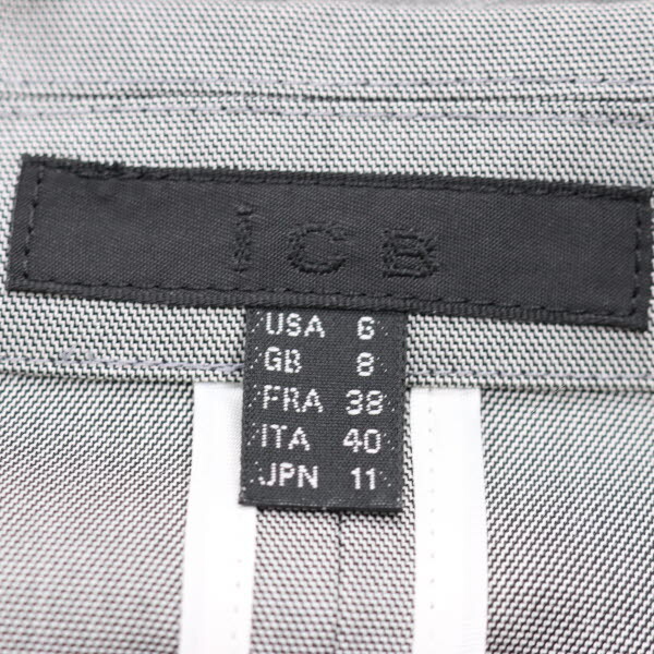 iCB/アイシービー スーツ セット サマーシャンブレー テーラードジャケット×ワイドパンツ JPN11 USA6 グレー系[NEW]★61CC72_画像8