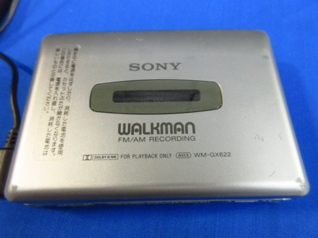 y4685 SONY ウォークマン　WM-GX622 カセットプレイヤー　ソニー　MDR-EW2Gリモコン付き　ジャンク　現状品_画像4