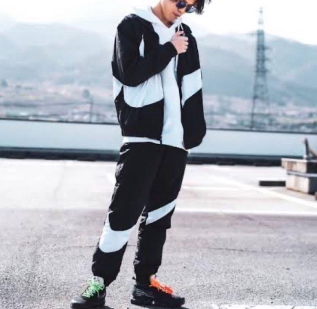 XL NIKE ビッグスウッシュ セットアップ ウーブン ジャケット XL NIKE ビッグスウッシュ セットアップ ウーブン ジャケット