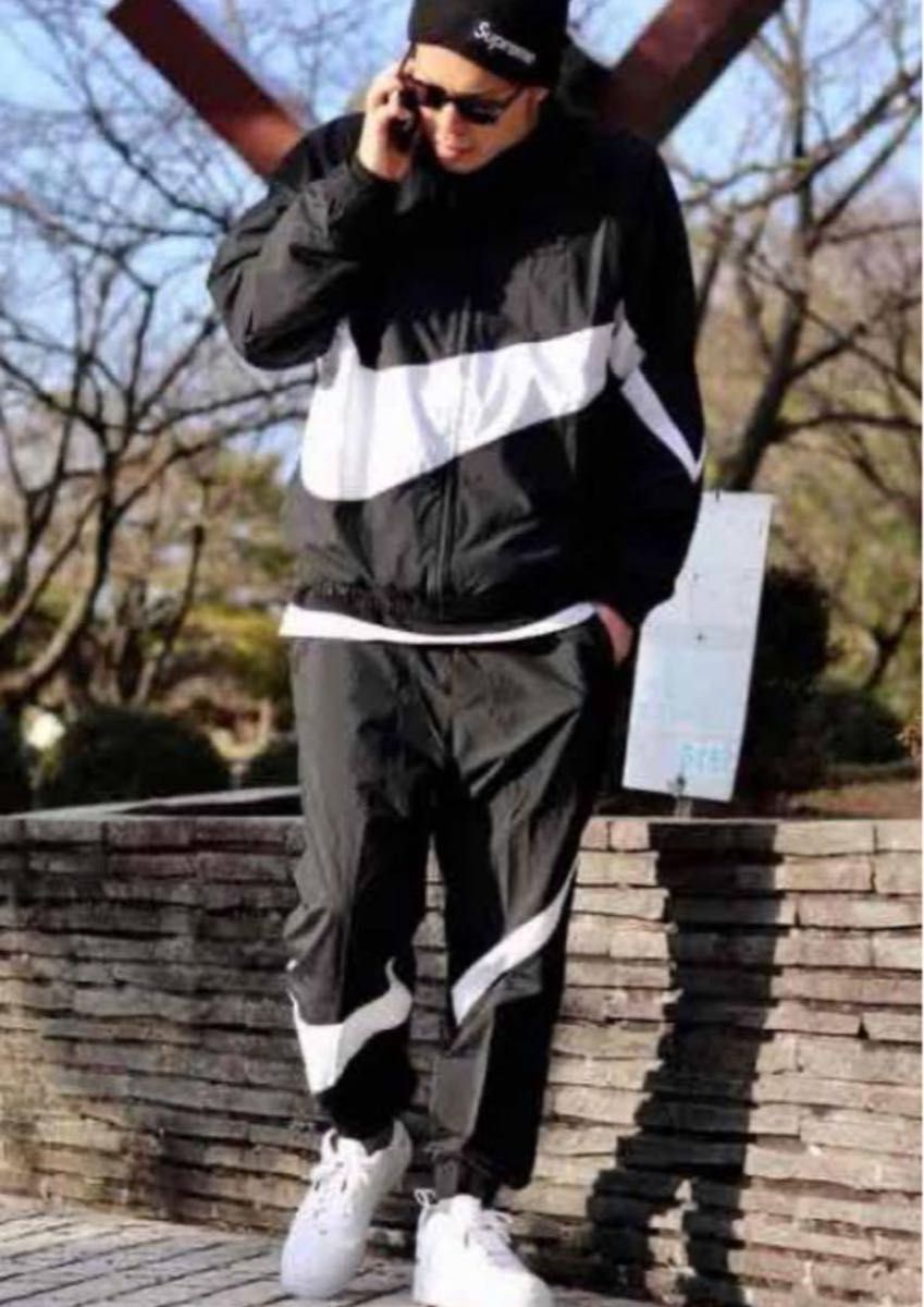 XL NIKE ビッグスウッシュ セットアップ ウーブン ジャケット XL NIKE ビッグスウッシュ セットアップ ウーブン ジャケット