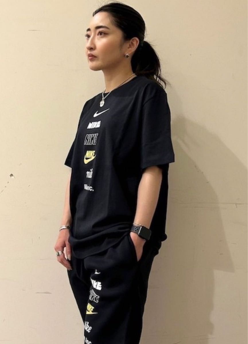 【新品タグ付】ナイキ　クラブ フリース クルー+クラブ　Tシャツ ジョガーパンツ上下　XL ブラック