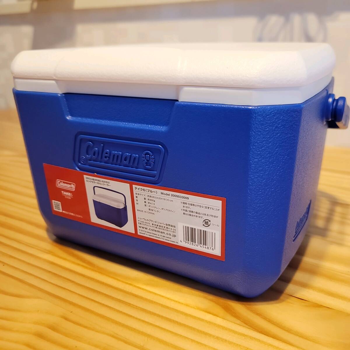 2201 Coleman Coleman cooler-box Take 6 голубой емкость примерно 4.7L примерно 28.5×20×18(h)cm уличный кемпинг часть . отдых термос синий 