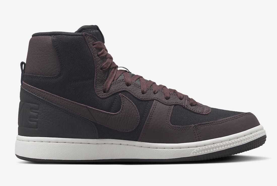 Nike Terminator High Velvet Brown ナイキ ターミネーター ハイ ベルベット ブラウン(FD0651-001)黒26.5cm箱無し_画像5