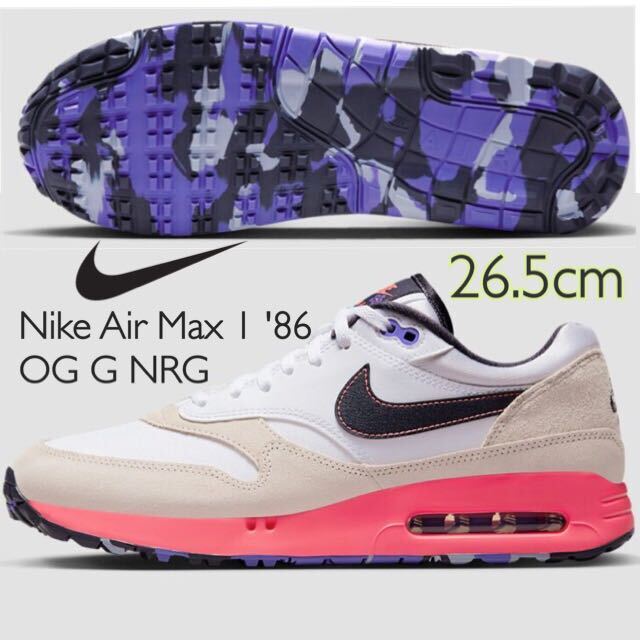 Nike Air Max 1 '86 OG G NRG ナイキ エアマックス1 '86 OG G NRG ホワイト/グリッド アイアン(DX8437-106)白26.5cm箱あり