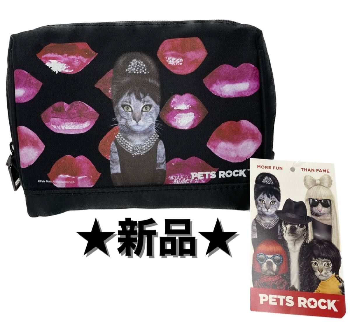 【新品】PETS ROCK   ペッツロック　レディース　ポーチ　スクエアポーチ