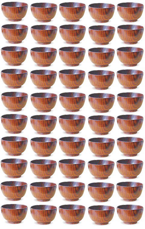 ☆木製都型多用椀(約径128X75mm)50個仕上漆塗り新品