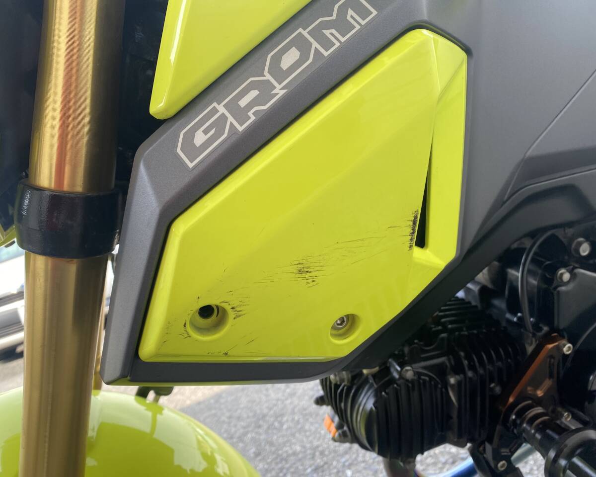 ホンダGROM JC61前期　オーバーフルチタン　予備の純正外装付けます！！　機関良好！_画像7