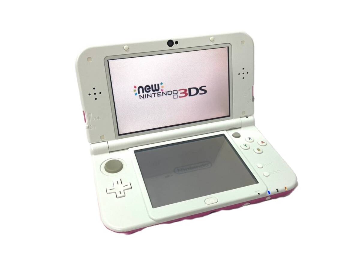 □New ニンテンドー 3DS LL RED-001 ピンク×ホワイト 携帯型ゲーム機 