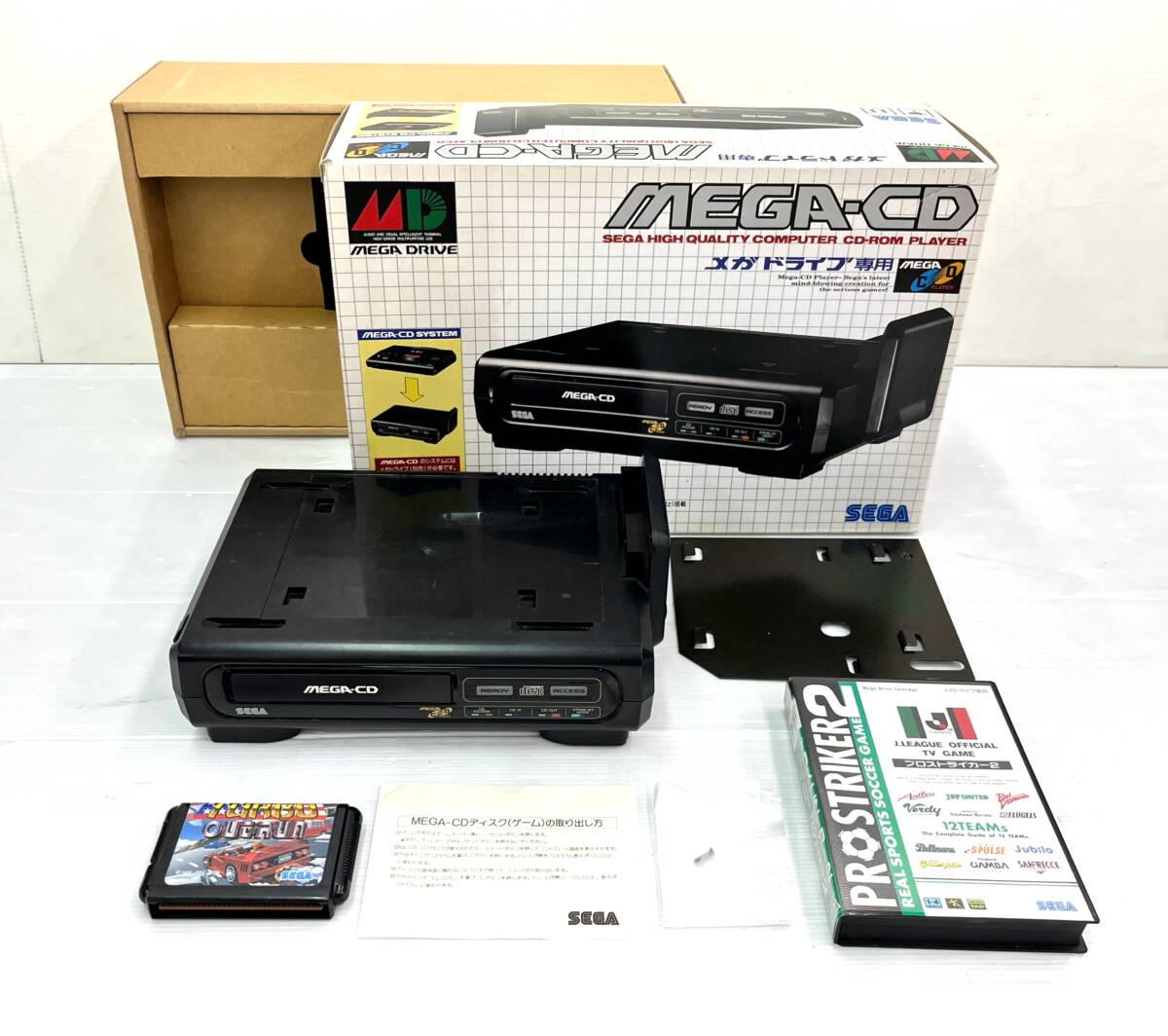 クラシック SEGA MEGA-CD HAA-2910 動作未確認 付属品有り アダプター欠品 セガ ゆうパック100サイズ ゲーム 奈良県発(0-0.Z)C-24 MH 本体、アクセサリー