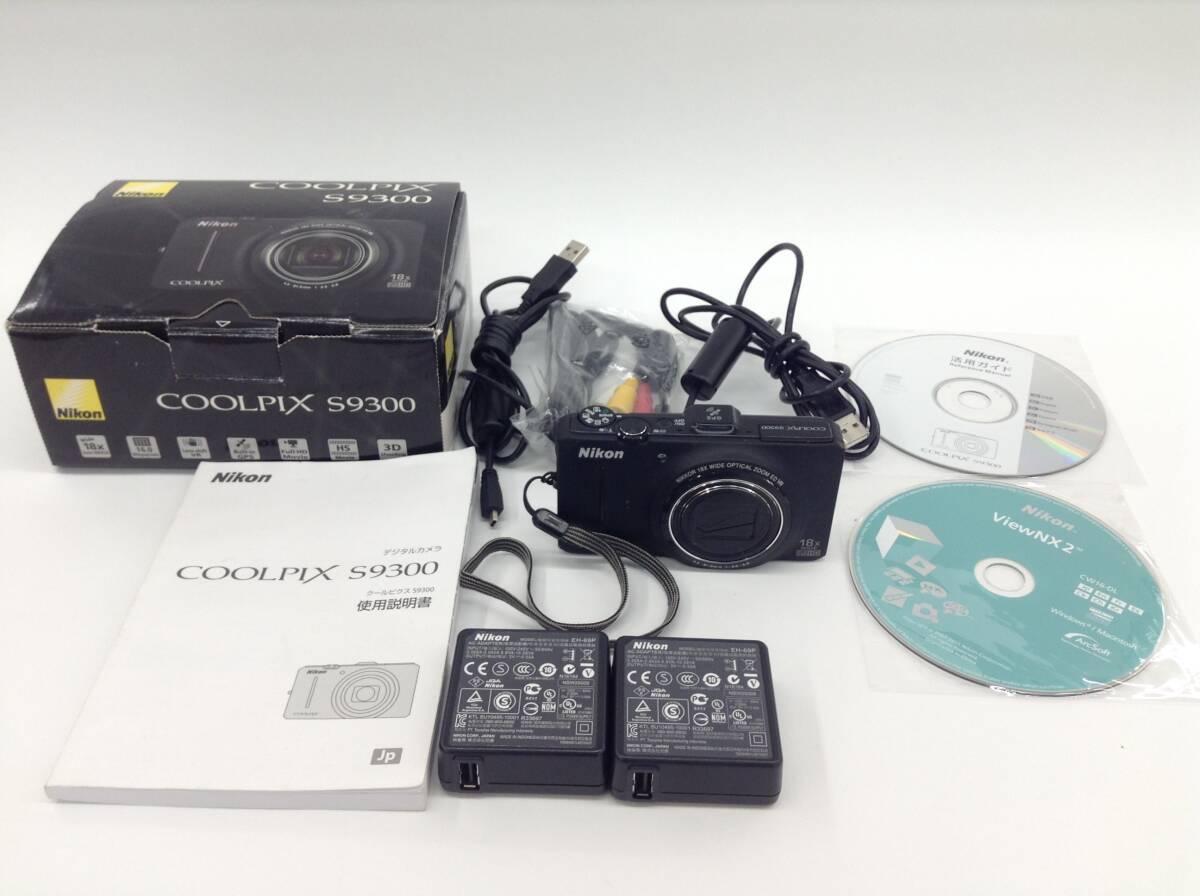 Nikon COOLPIX S9300 ブラック 通電確認済 動作未確認 ジャンク品扱い ニコン カメラ デジタルカメラ デジカメ 奈良県発（0.Z）C-24 SS_画像3