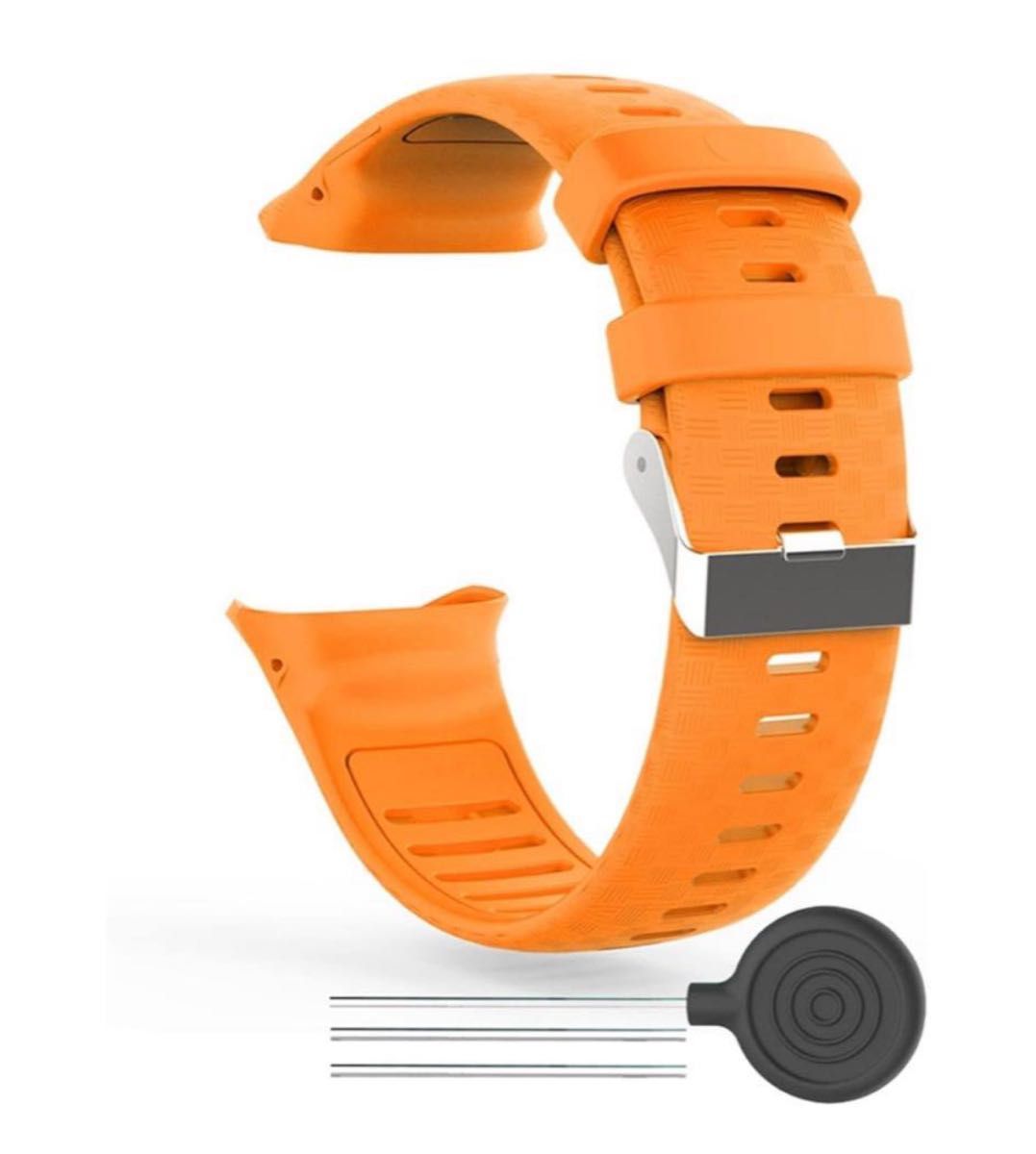 Polar Vantage V watchbands シリコーンストラップ 橙 時計ベルト