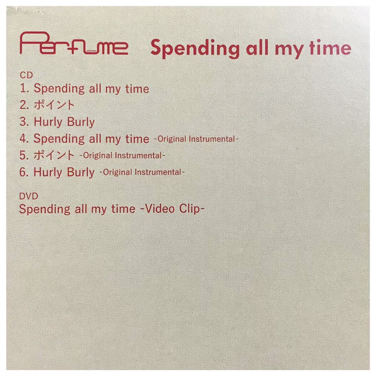 Spending all my time / Perfume《スリーブケース・初回限定盤・CD/DVD2枚組》_画像9