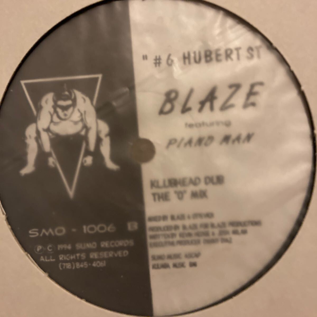 【94年リリース】Blaze Featuring Piano Man #6 Hubert St.の画像2