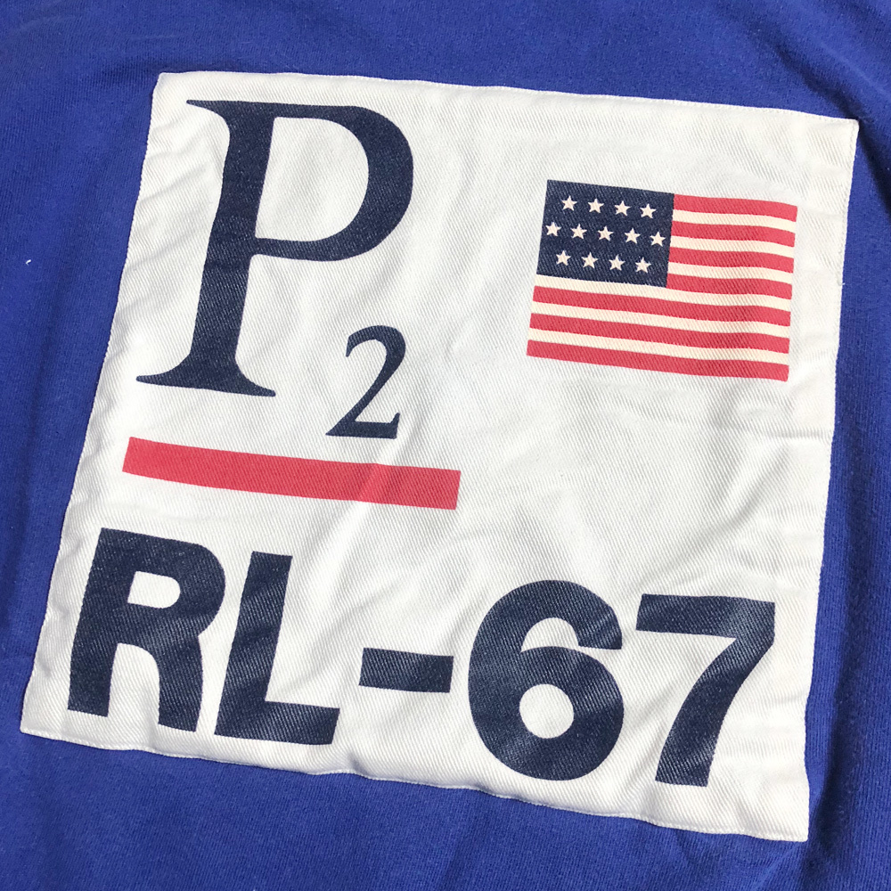 幻級 POLO RALPH LAUREN P2 RL67 HOOD フード パーカ ポロラルフローレン STADIUM SPORT RL 92 93 レア VINTAGE ヴィンテージ オリジナル