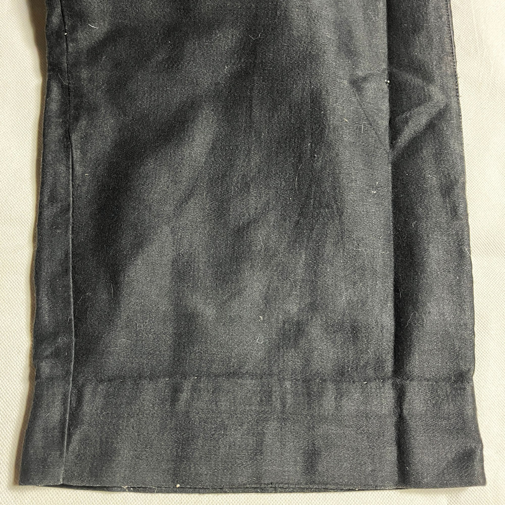 幻級! 30s フレンチ ライト ブラック モールスキン ワーク パンツ フランス FRENCH LIGHT BK MOLESKIN CHORE WORK PANT メタル レア 黒モル_画像8