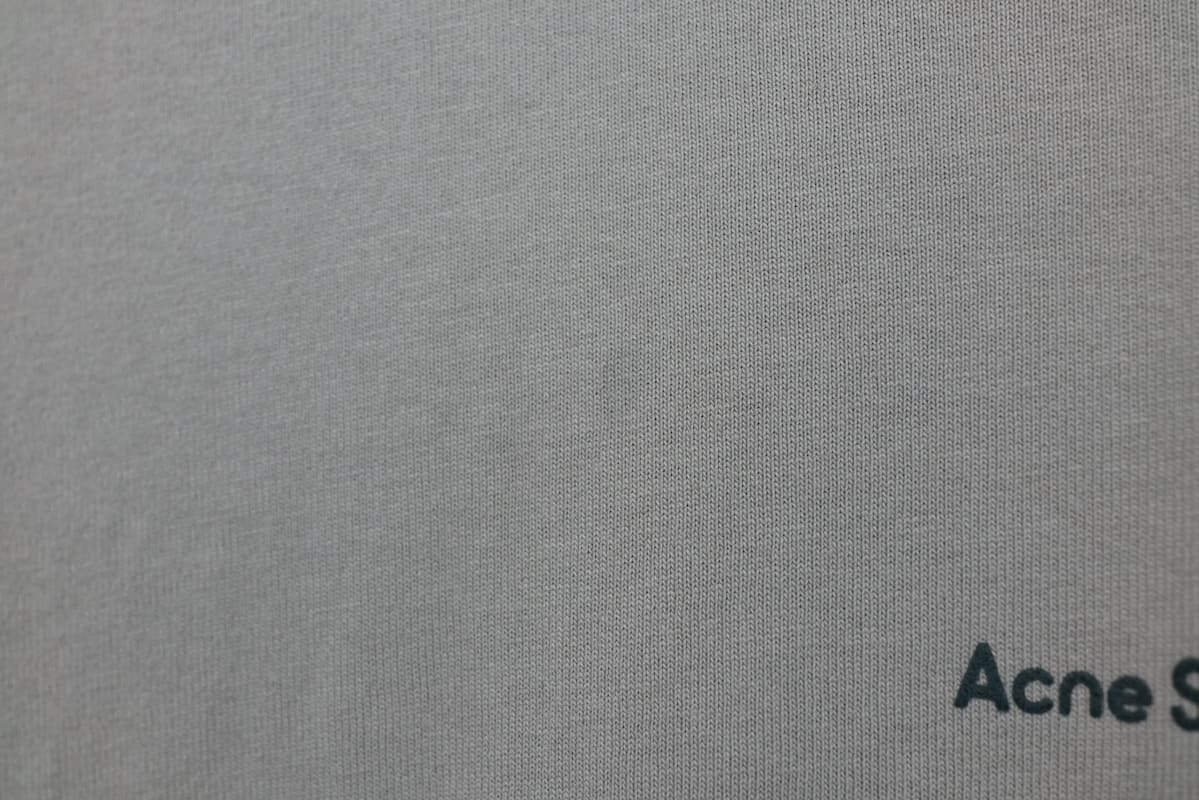 Acne Studios Acne передний Logo футболка органический хлопок гриб бежевый L размер 
