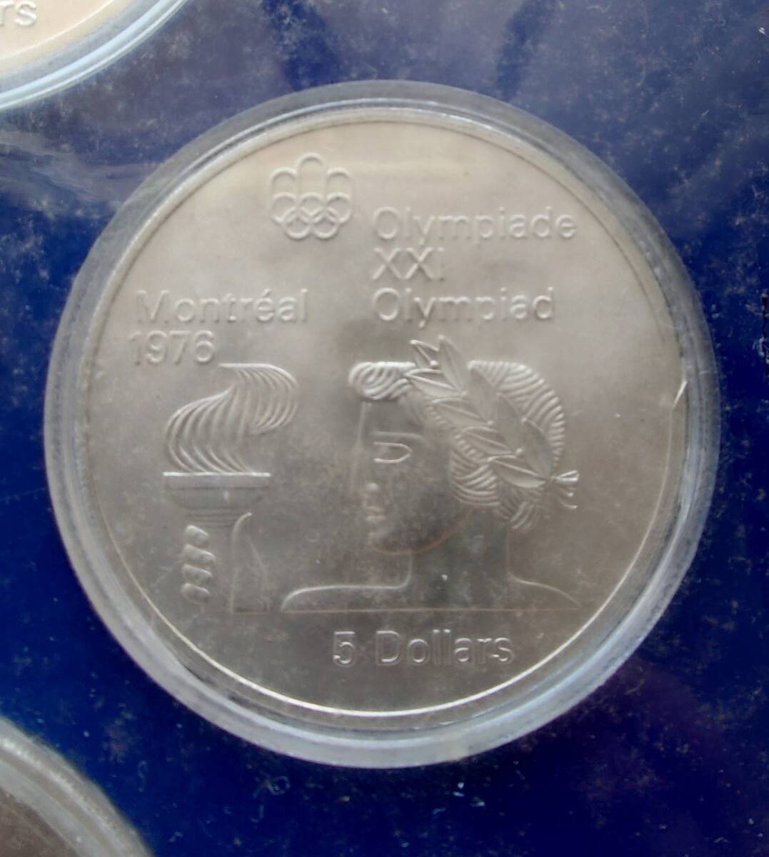 モントリオールオリンピック 記念銀貨カナダ１９７６年 10ドル銀貨ｘ2 ５ドル銀貨ｘ2 ４枚セット記念コイン レタ-パック込みの画像6