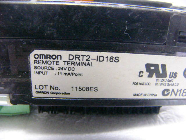 ★動作保証★ OMRON DRT2-ID16S リモートI/Oターミナル 未使用端子コネクタ16個付き 複数有_画像3