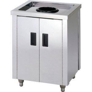 ★新品 幅750 ダストキャビネット ACD-750K ゴミ箱 ごみ入れ 厨房 業務用 ステンレス ゴミ収納 幅750x450 店舗 ●送料込