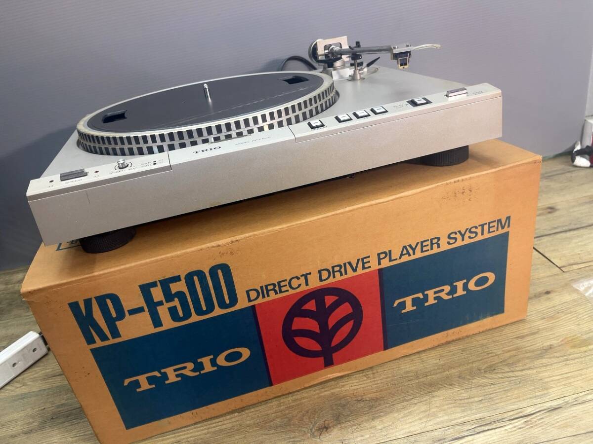 動作品　TRIO トリオ KP-F500 DDフルオートプレーヤー 　カートリッジ付き　元箱_画像7