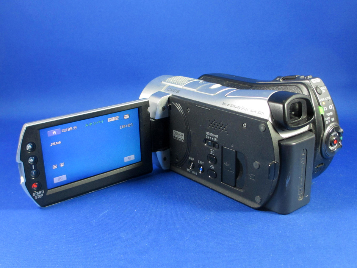 安心10日保証 SONY HDR-SR11 貴重な日本製ハイビジョンハンディカム 完動美品 付属品付き HDD60GB カールツァイスバリオゾナーT＊レンズ_画像2