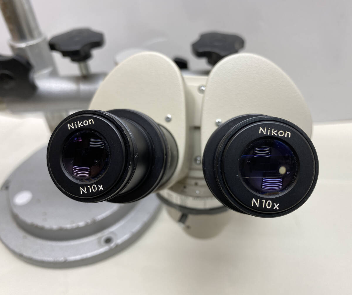 Nikon ニコン 実体顕微鏡 接眼レンズ N10x ＋卓上スタンド 中古現状渡し_画像4