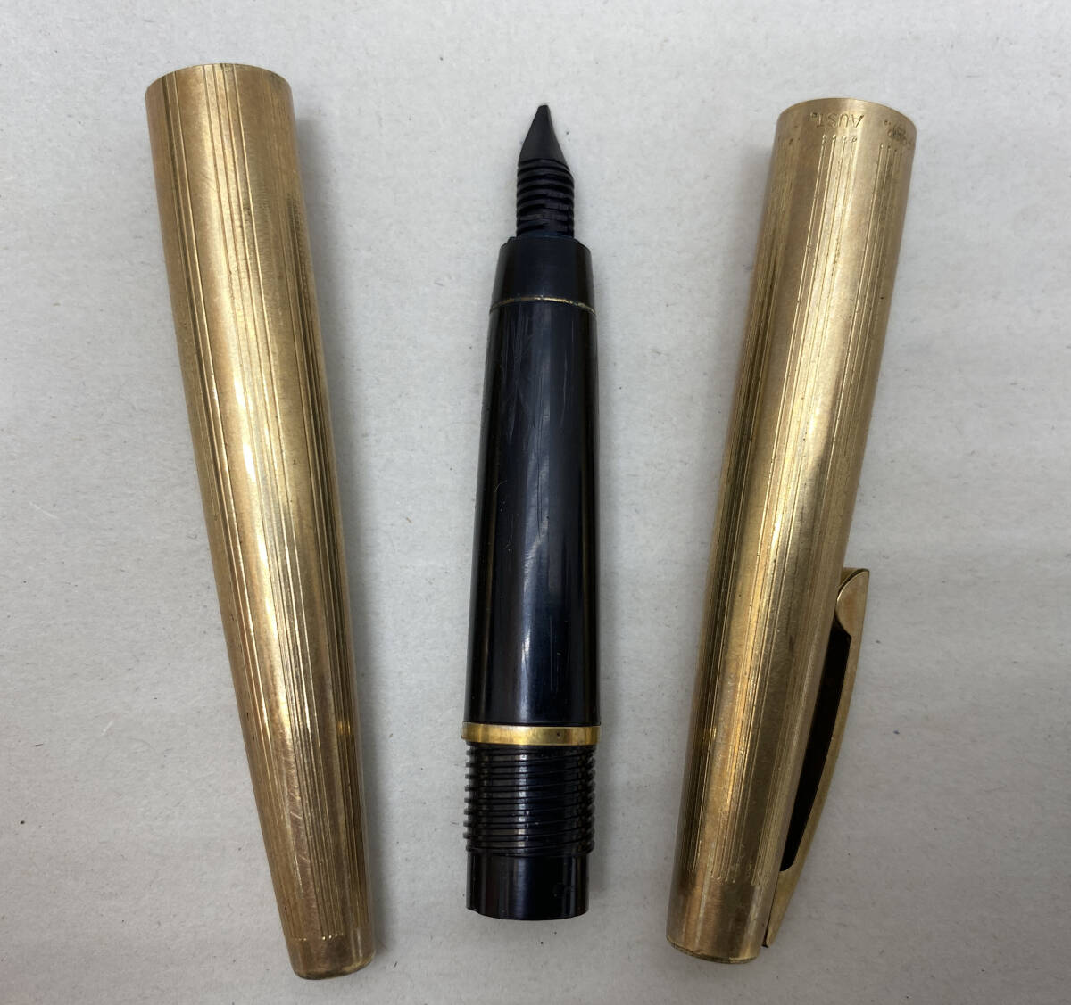 SHEAFFER 万年筆 ペン先 欠品 キャップ：12K.G.F シェーファー 筆記用具 送料185円～の画像4