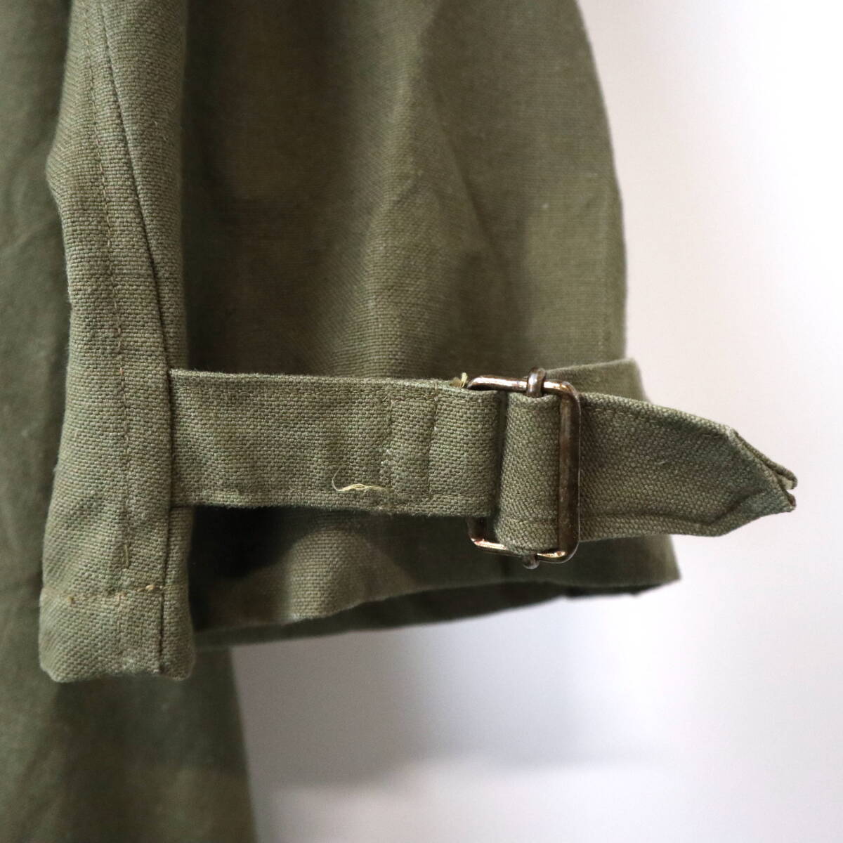 40s French Army Motorcycle Coat vintage ヴィンテージ M-35 フランス軍 モーターサイクル コート M-47 ミリタリー マルジェラ モッズ 50s_画像5