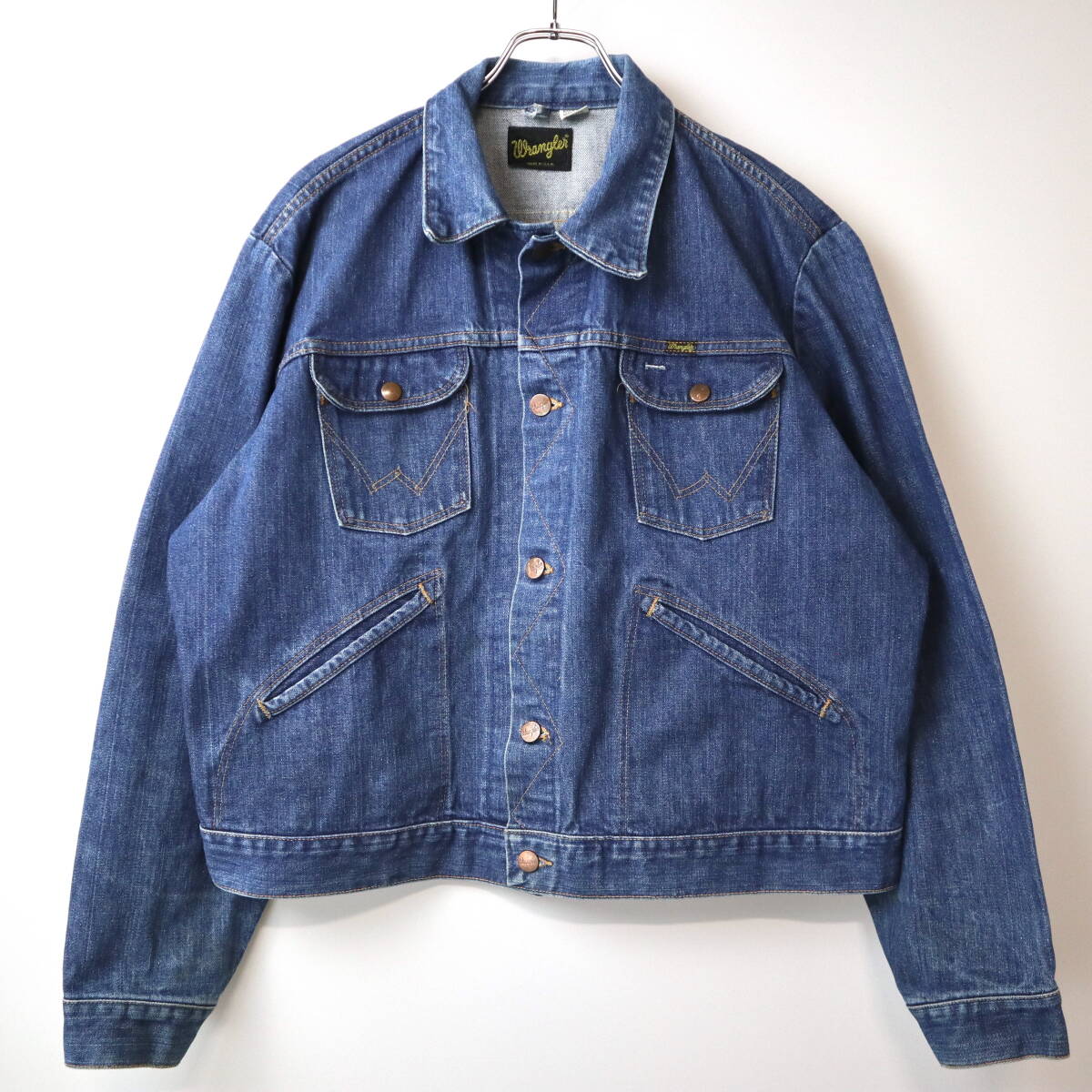 70s Wangler 124MJ デニム ジャケット 3rd vintage ヴィンテージ ラングラー 111MJ 11MJZ ジョンレノン USA製 アメリカ製 Levi's Gジャン_画像1