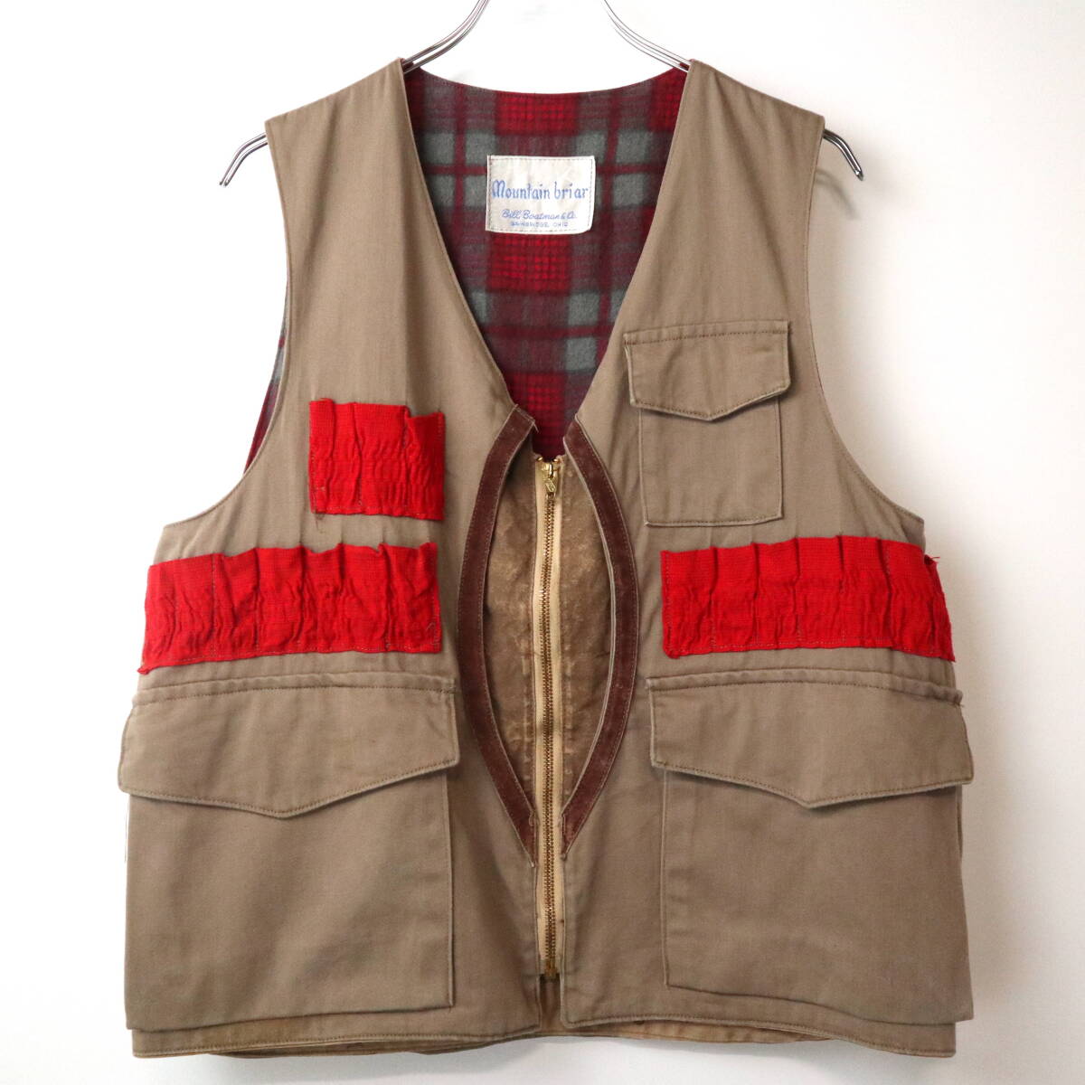 60s Bill Boatman Hunting Vest vintage ヴィンテージ MASLAND マスランド ハンティング ベスト フィッシング 50s カバーオール フランネル