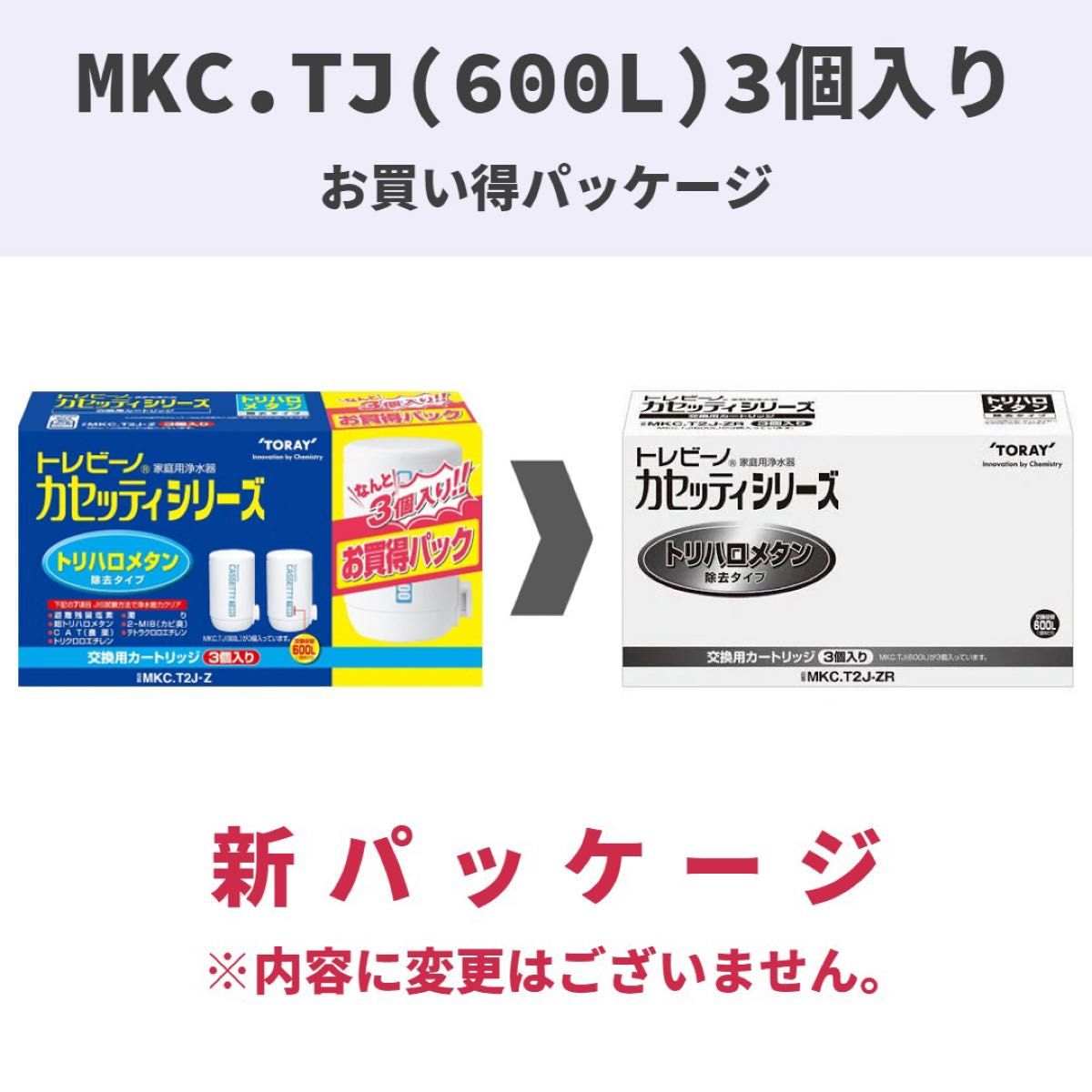 東レ トレビーノ カセッティ交換用カートリッジ トリハロメタン除去　3個入り