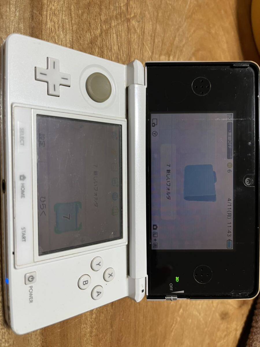 ソフト読み込めない　ジャンク品　任天堂 3DS ホワイト　ニンテンドー Nintendo _画像1