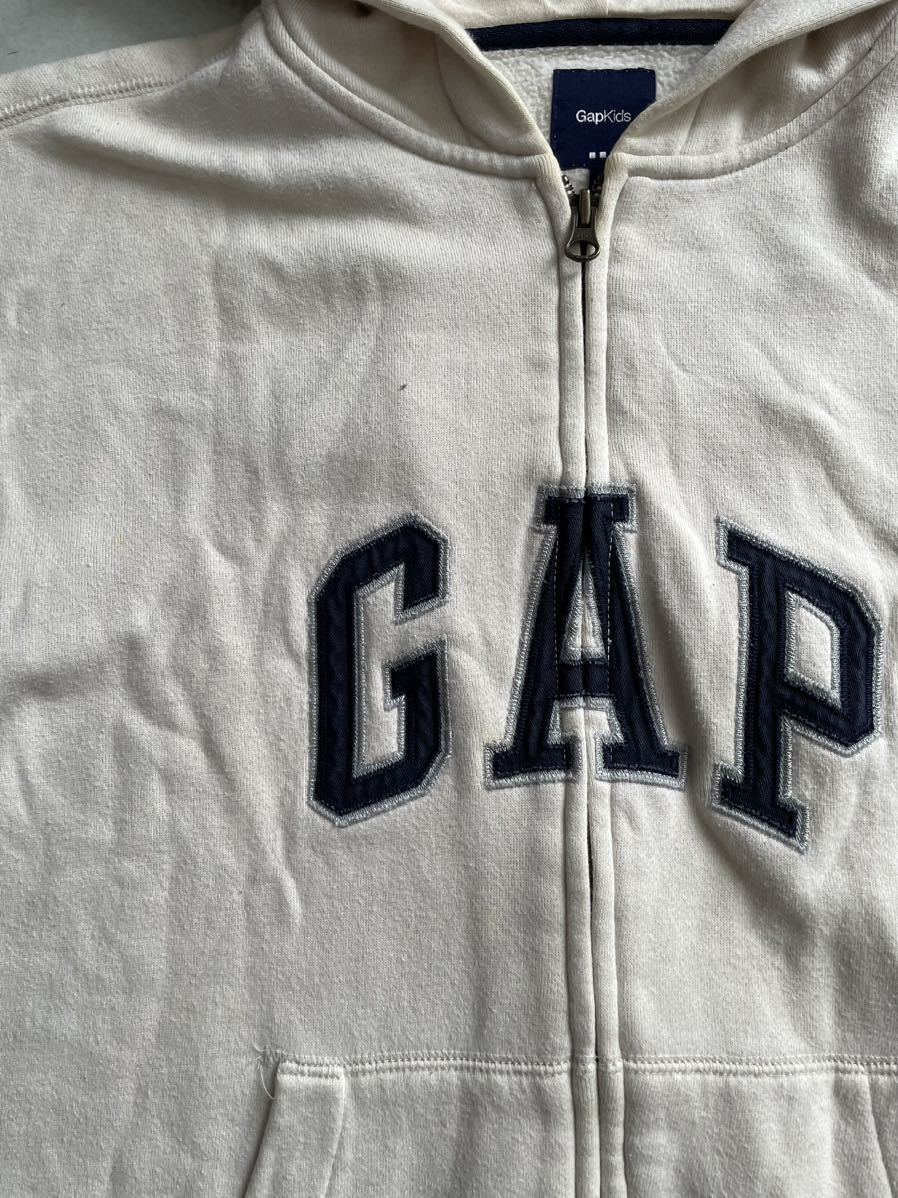 【GAP】ギャップ　パーカ　150　オフホワイト_画像5