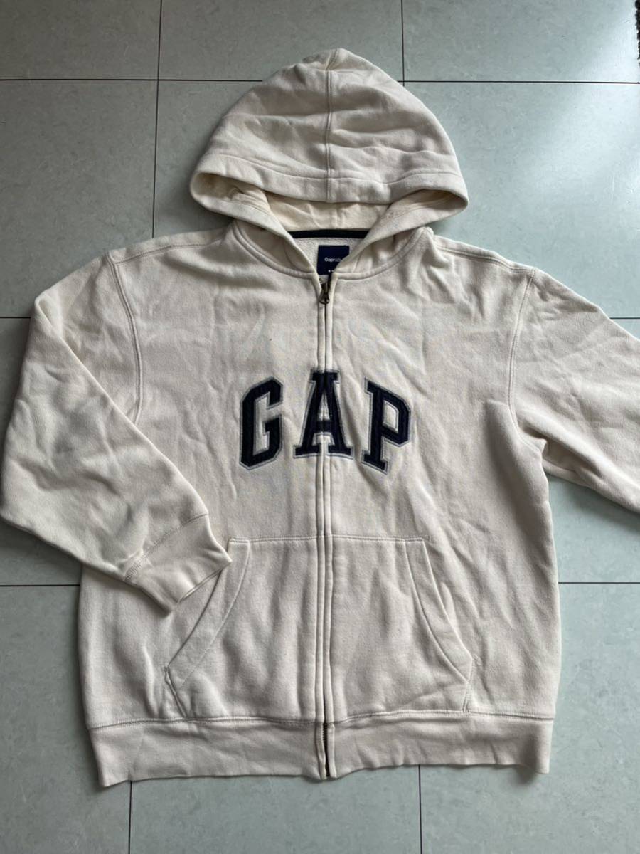 【GAP】ギャップ　パーカ　150　オフホワイト_画像2