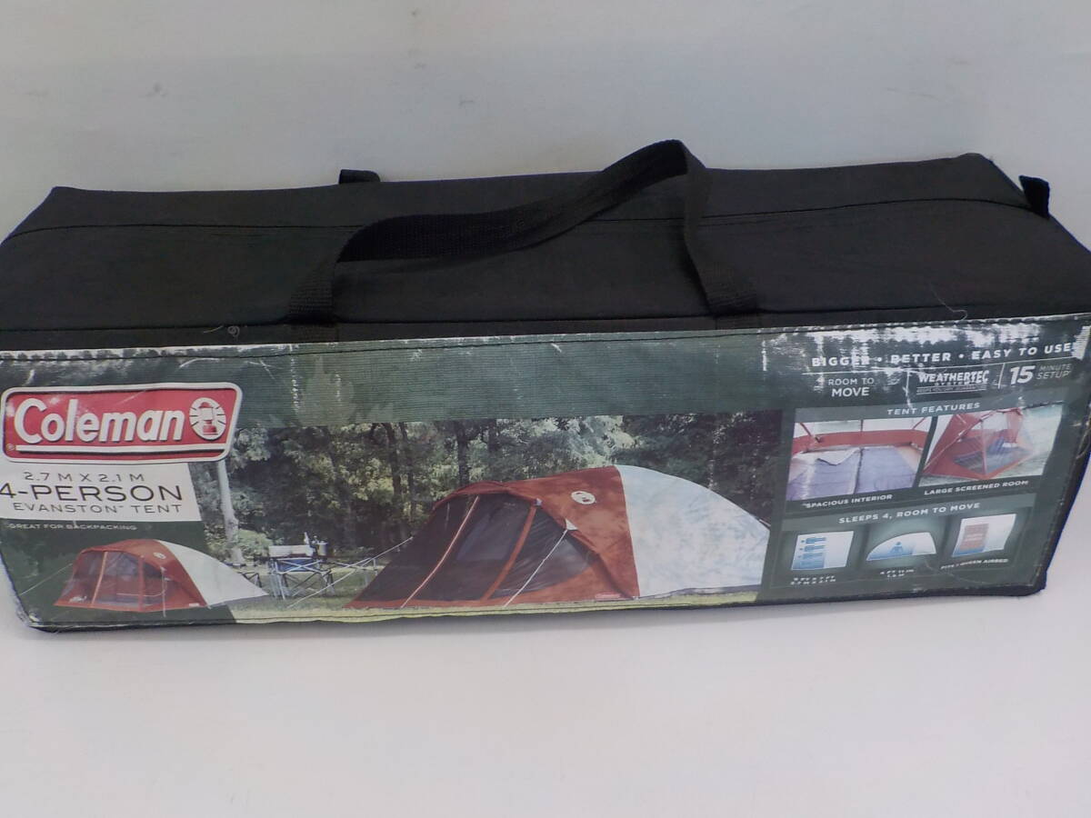 ◇Coleman コールマン 4PERSON EVANSTONTENT 2000013661 4人用ドームテント 2.7mx2.1m　美品♪_画像1