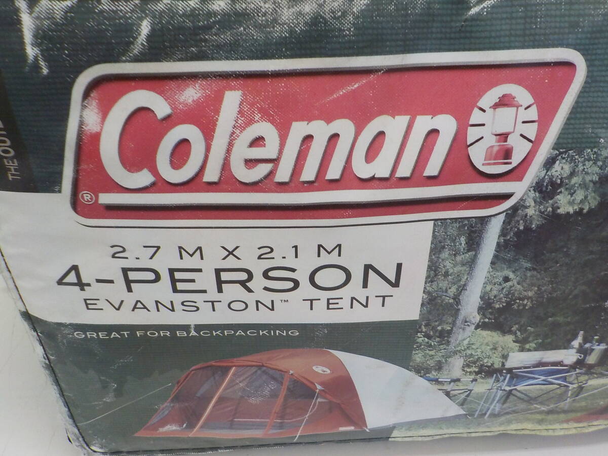 ◇Coleman コールマン 4PERSON EVANSTONTENT 2000013661 4人用ドームテント 2.7mx2.1m　美品♪_画像2