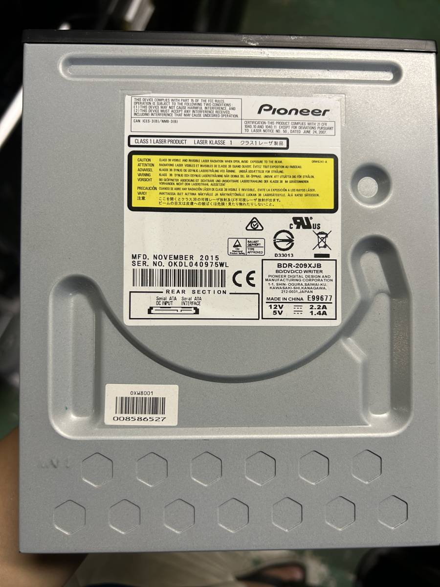 ★中古品 動作確認済 Pioneer ブルーレイ Blu-rayドライブ BDR-209XJB★の画像2