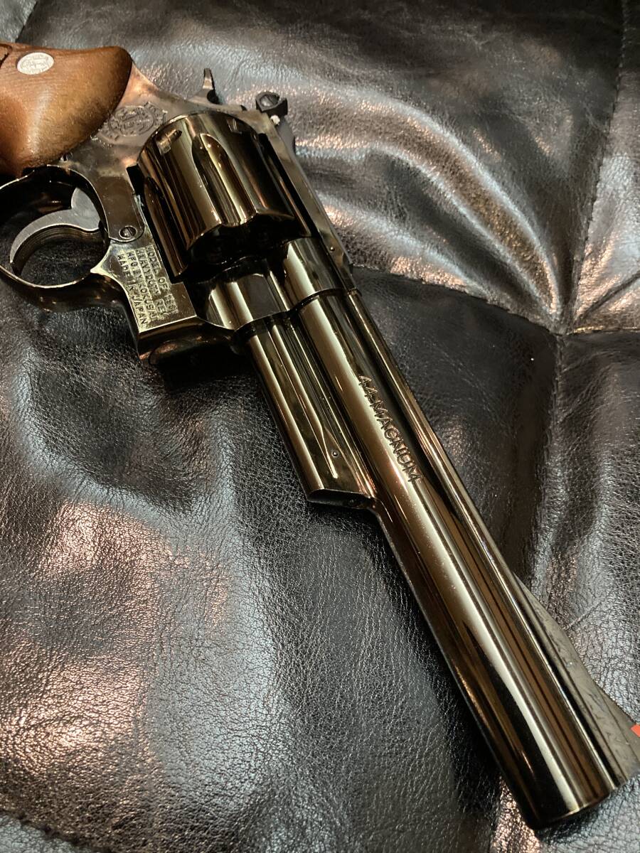 個人所蔵レトロガン◆コクサイ S&W 44マグナム NEW M29 ブラックメッキ 【希少】の画像5