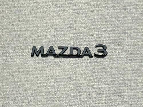 *MAZDA3(MC front ) hatchback for car name emblem ( gloss black )