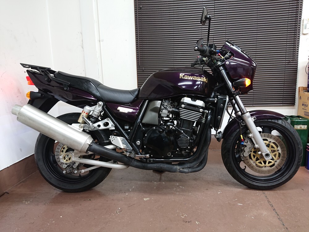 ZRX1100 ZRT10C 国内C1 検R7年9月迄 希少な純正メタリックミッドナイトパープル『年度末による安価完全売切』検付現状 検CB/XJR/ゼファー _画像4